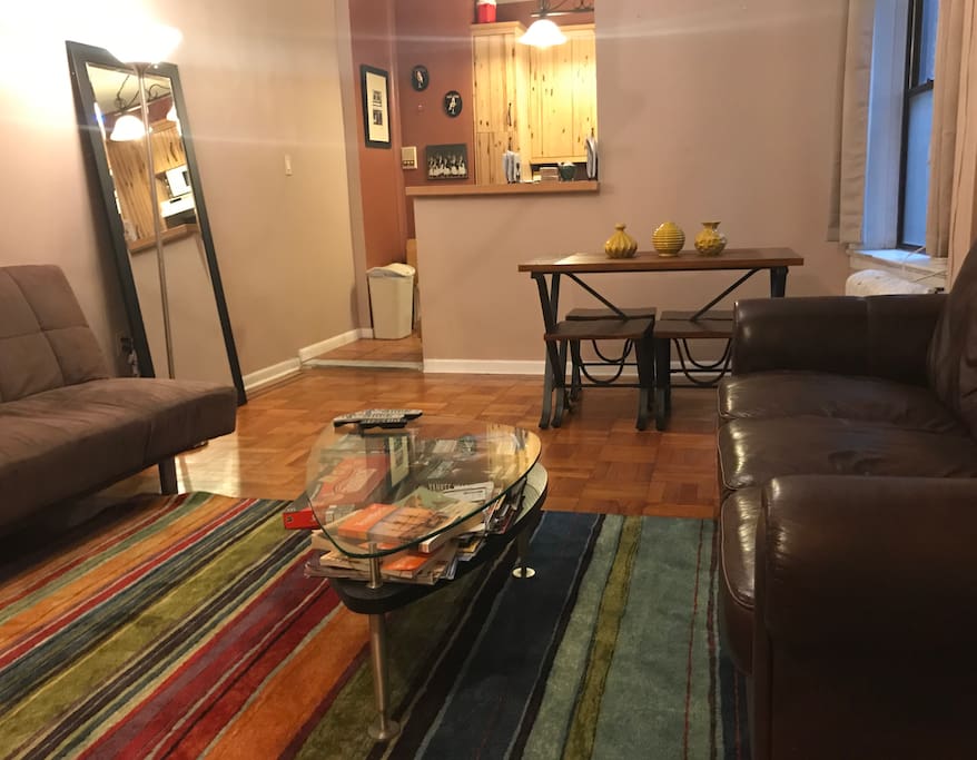 Updated Living Room with brand new dining room set.