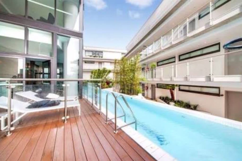 Pool attached to Yoga Room