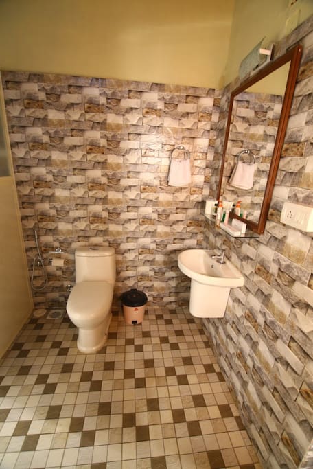 Washrooms, wet and dry seperated