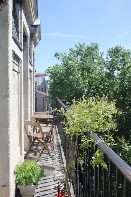 balcon depuis la chambre