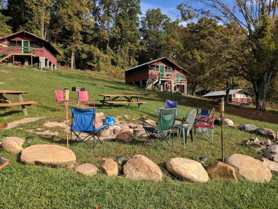 communal bon-fire area for cabins #1 - #4