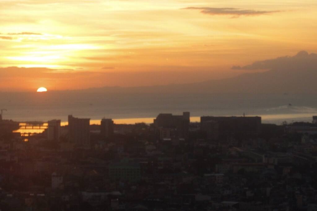 Sunset view from the unit