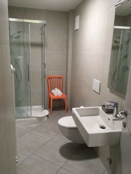 Private ensuite bathroom with shower