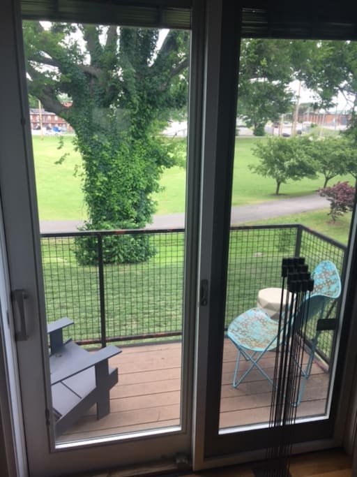 Balcony Facing Morgan Park