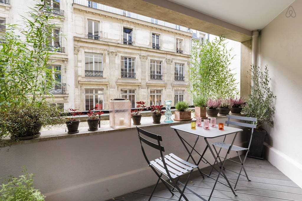 Terrasse chauffée et arborée