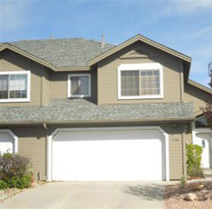 Boulder Run Townhomes, exterior example, Unit is on the left.
