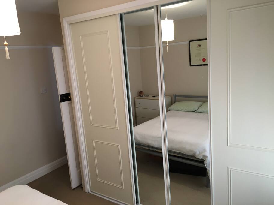 Other side of double bedroom - Showing the wardrobe.