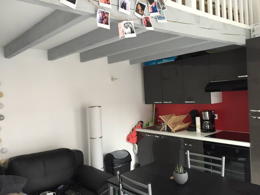 Espace de vie et cuisine