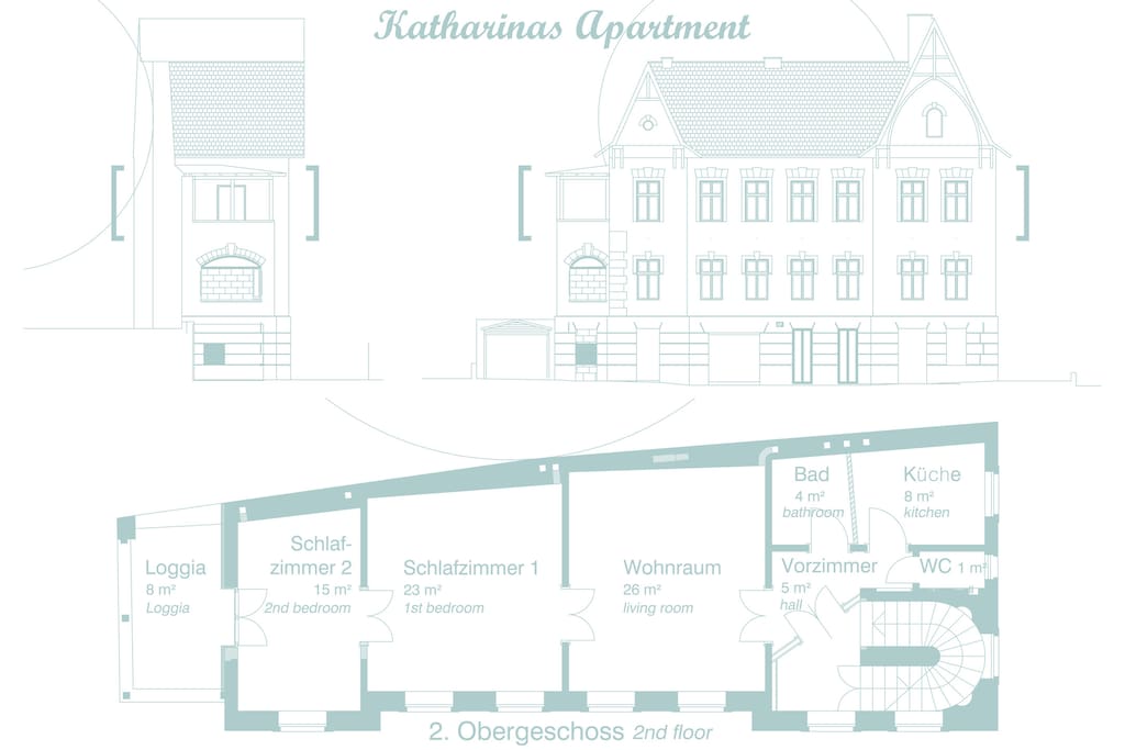Grundriss des Apartments