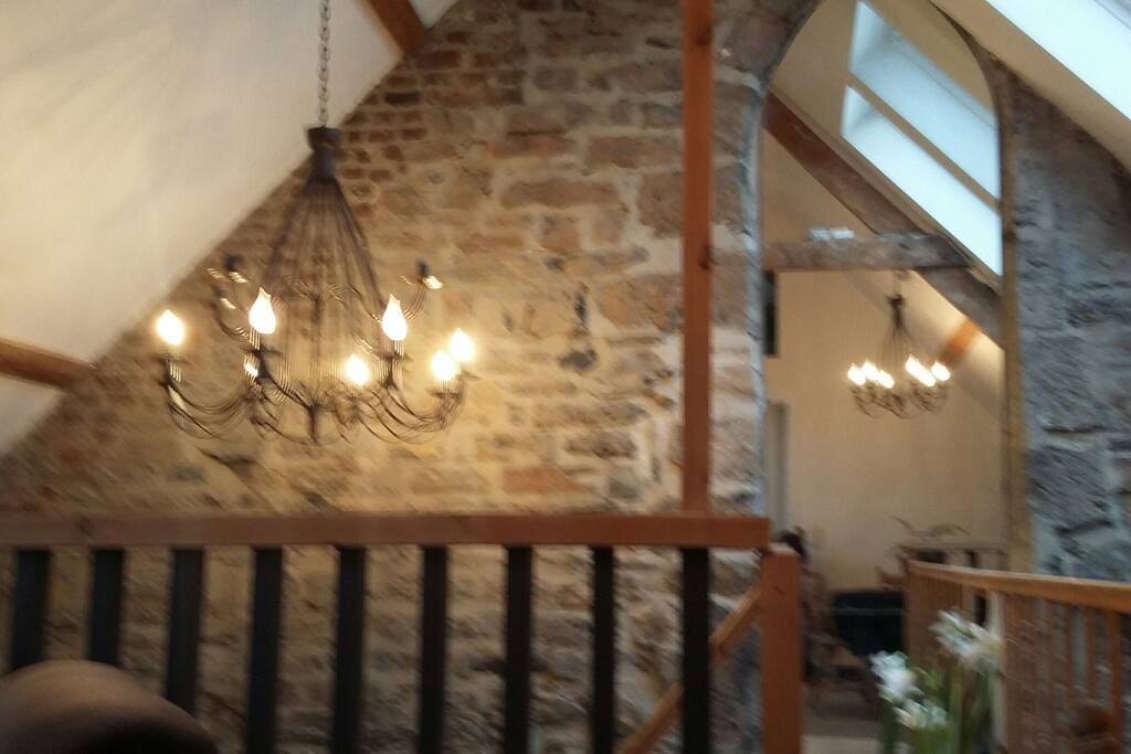 Une partie du pignon de la chapelle