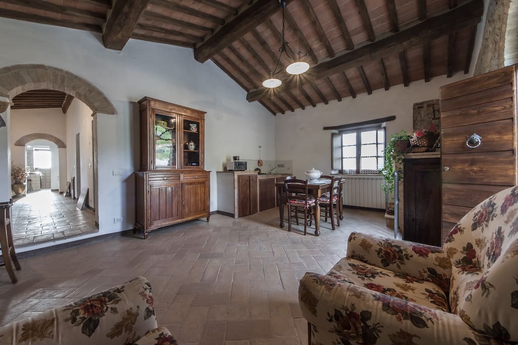 Living Room with kitchenette