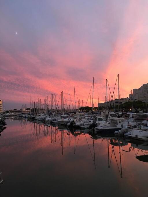 Le port sur place