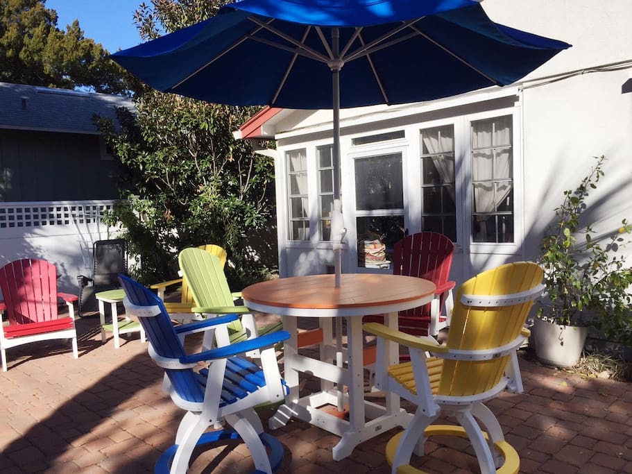 Enjoy the patio with a grill too
