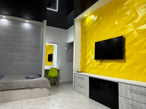 yellow wall