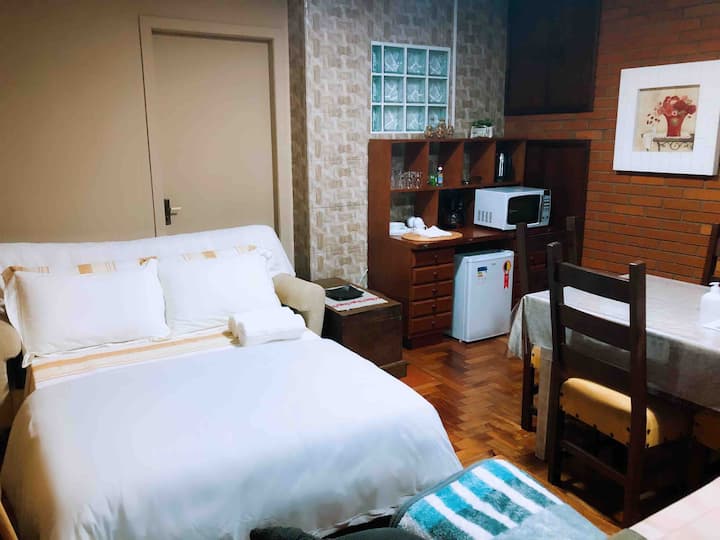 Sofá cama na sala
