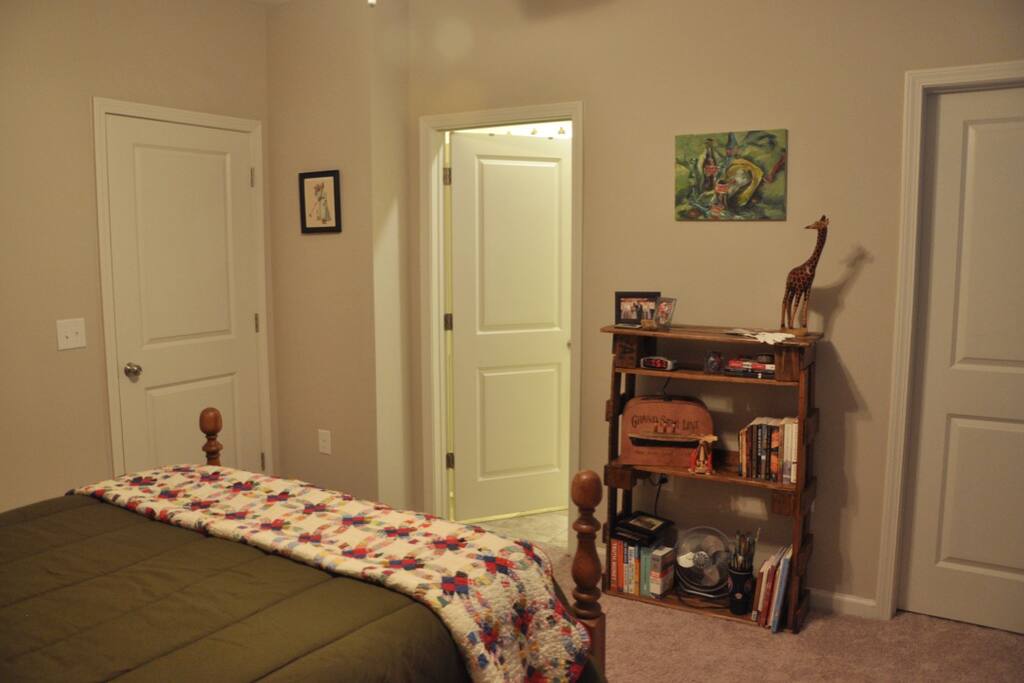 The middle door leads to your en suite bathroom.