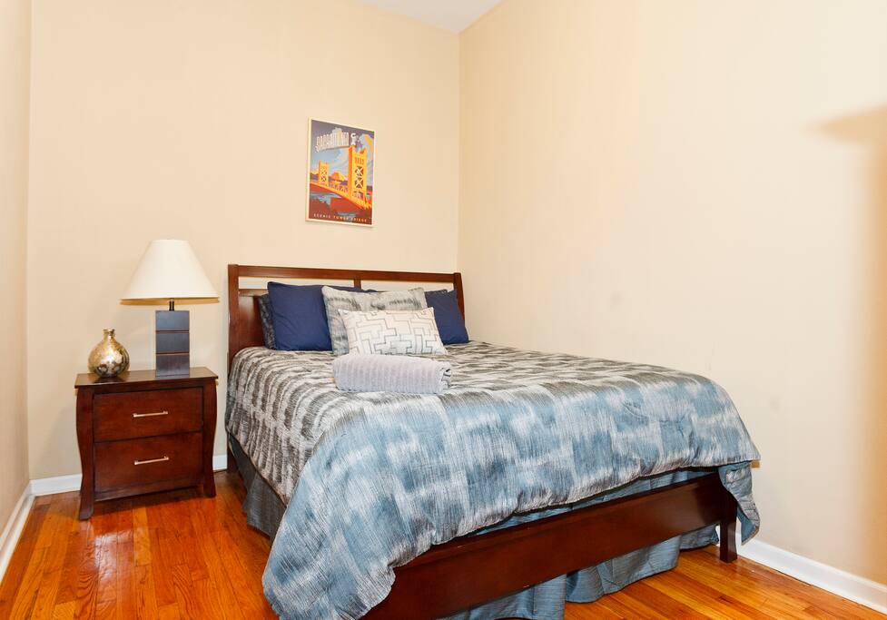 The middle bedrooms are cozy and comfortable.