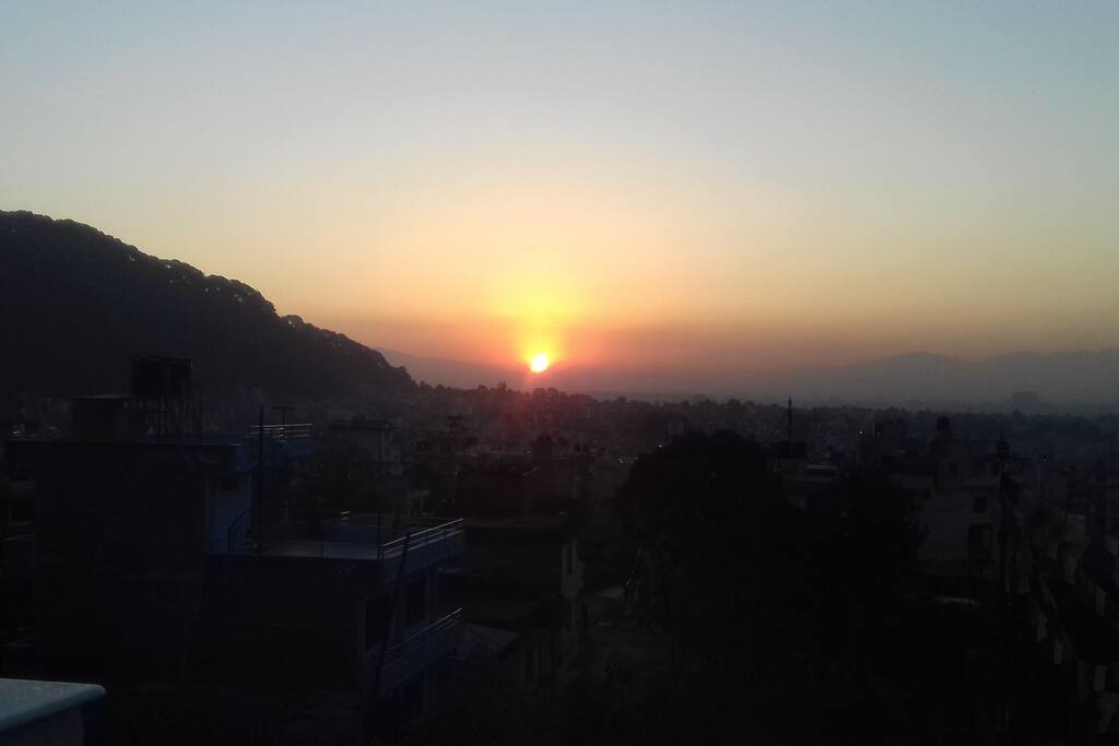 Sunrise sen from home