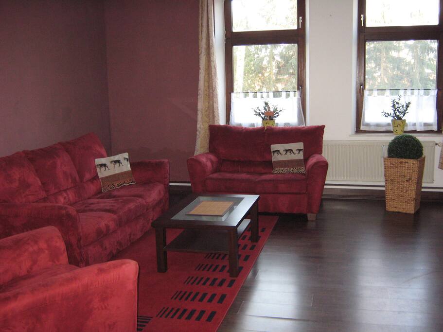 Couchgarnitur im Wohnzimmer