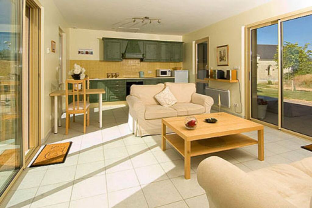 Lounge, dining, kitchen area