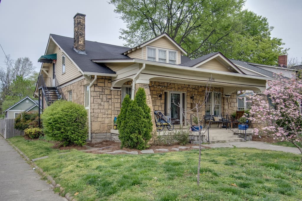 This quaint home is located in historic East Nashville.