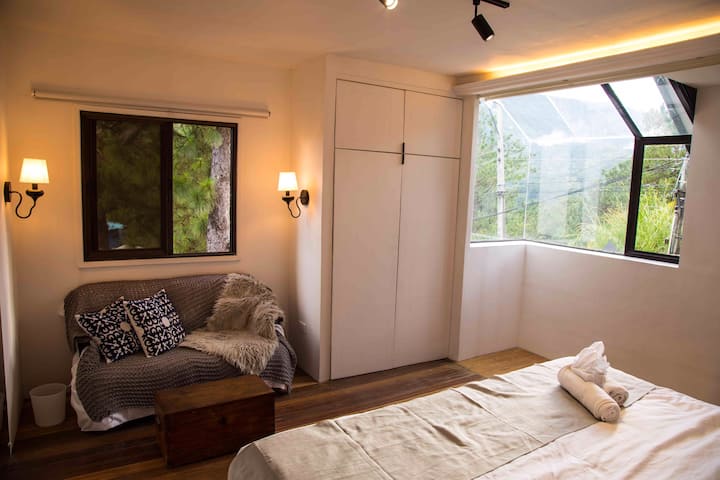 Wake up to the view of mountains . Reconnect with Nature!