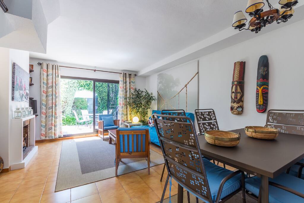 Lounge Dining Room Facing Patio