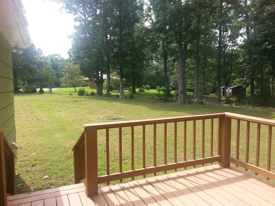 view from back deck