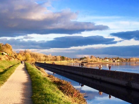 Entre Loire et canal d’Orléans, studio de charme

Vous aimez la Loire, le canoë et les balades à vélo, Agnès et Francis vous accueillent, au sein d’un site protégé, dans ce studio indépendant, tout confort, de 27m2 avec accès direct au chemin de halage.