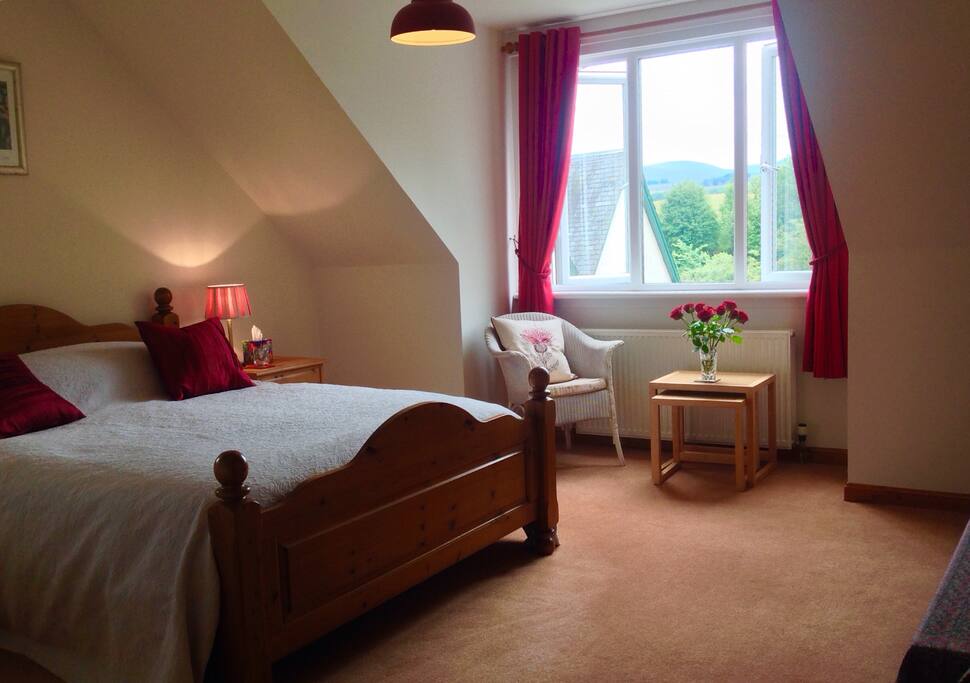 Our spacious light double room.