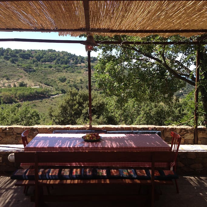 External patio: view of the surrounding countryside