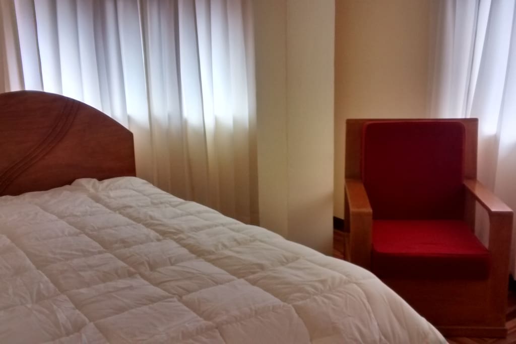 Separate simple bedroom .