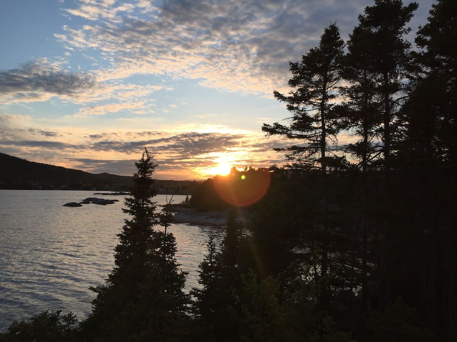 Spectacular sunsets.