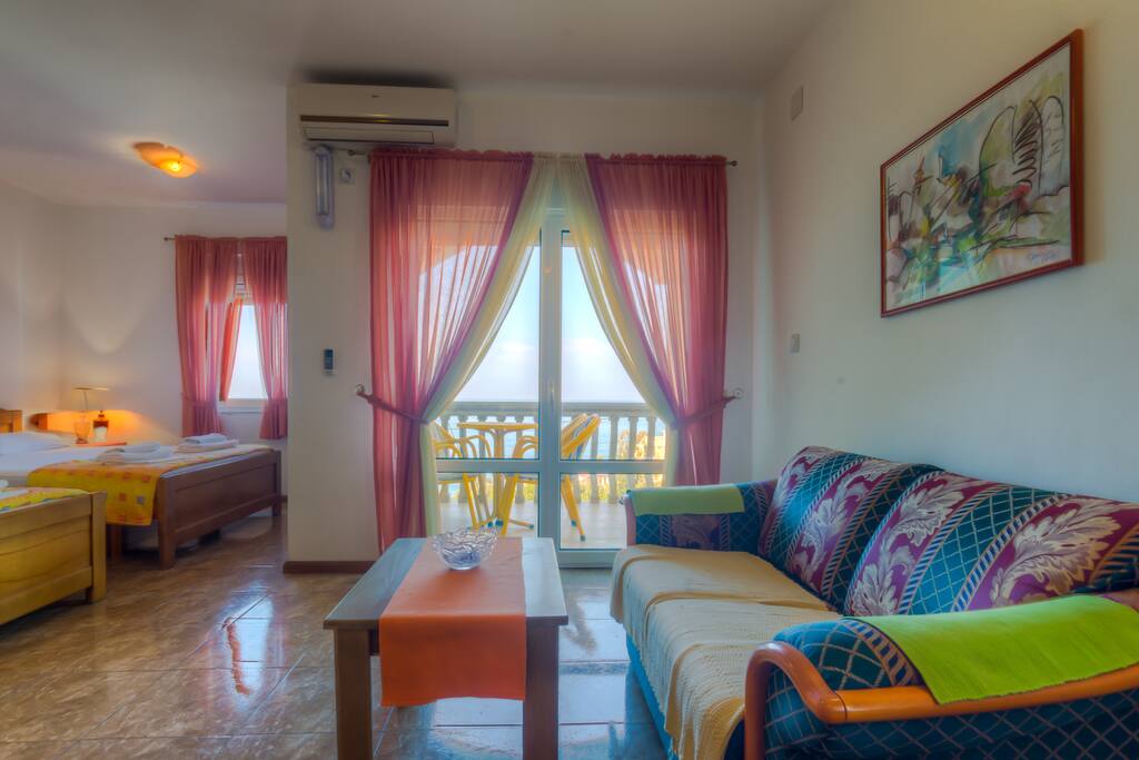 Sofa with Table with Sea View