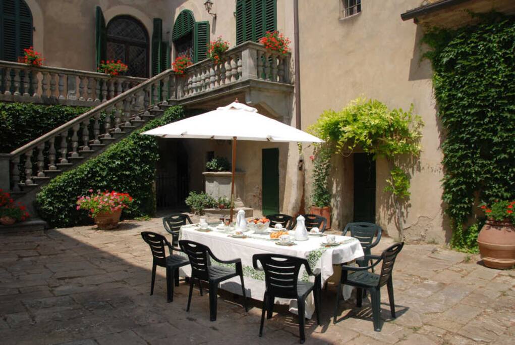 Dining area outside