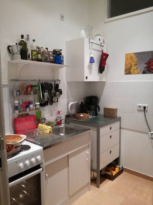 Kitchen (fridge and microwave there as well, on the right)