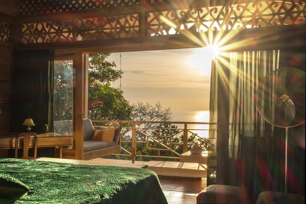Master bedroom facing the sunrise