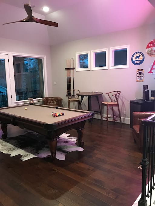 Lounge Area with Stocked Keg