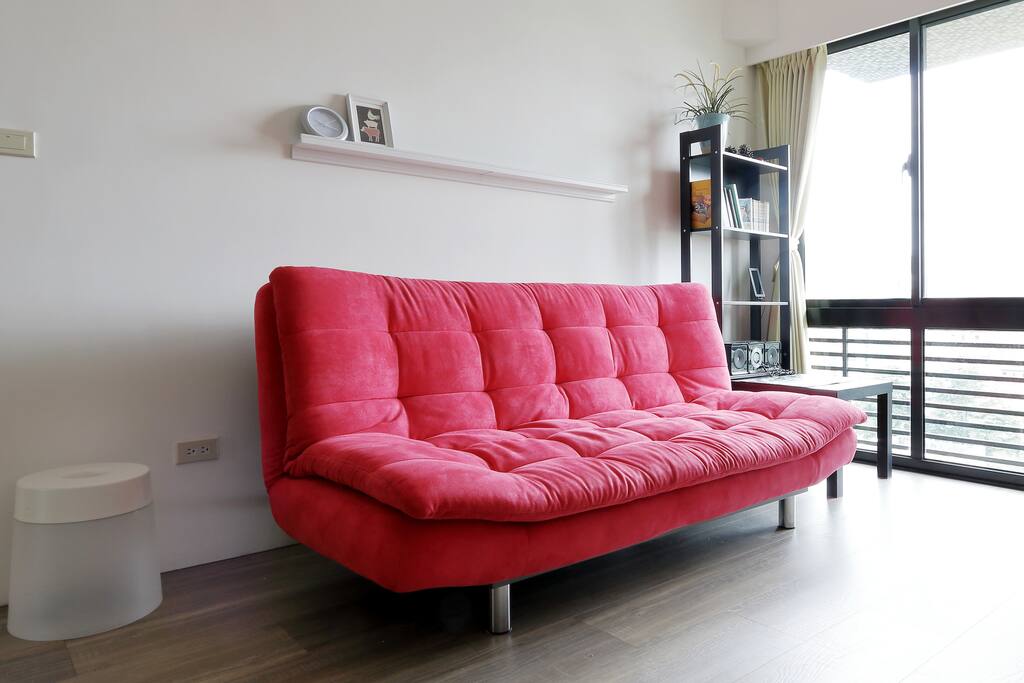 Sofa bed and lighting chair for you can relax.