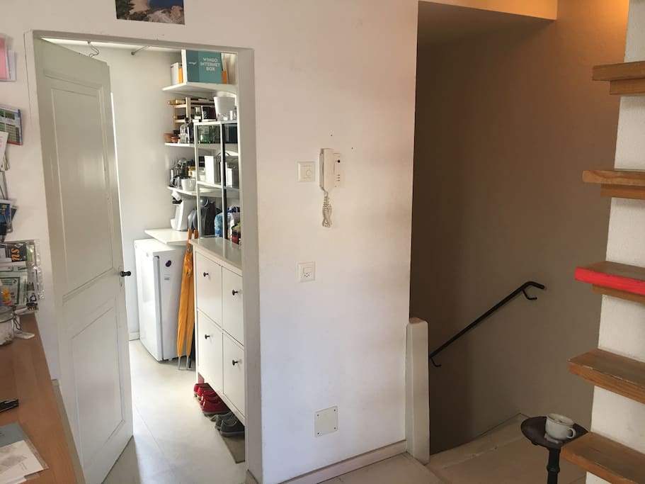 entrance to the private apartment (2nd floor of the flat)