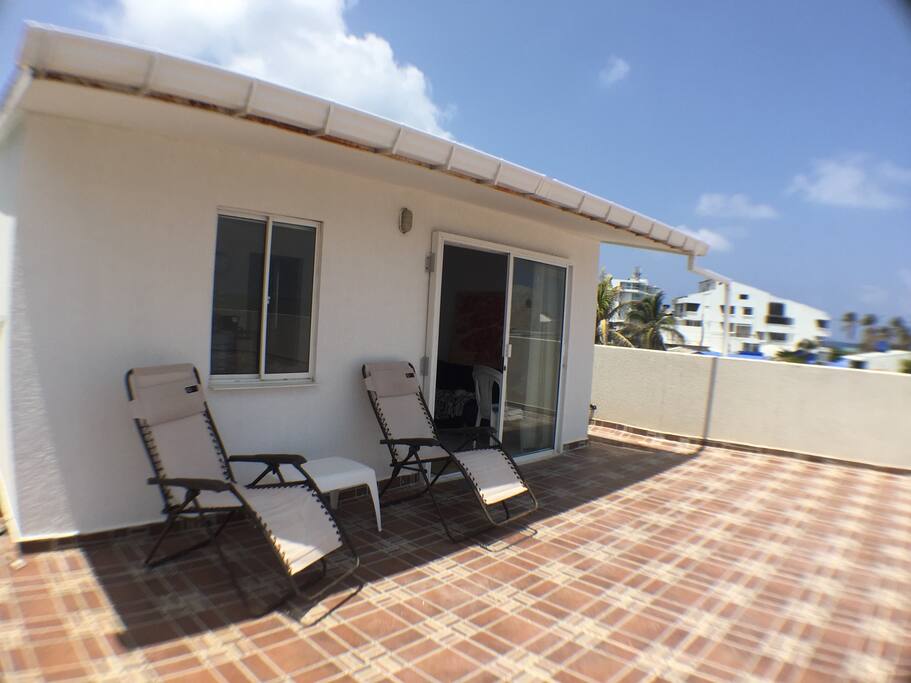 Terraza amplia con vista al margarita