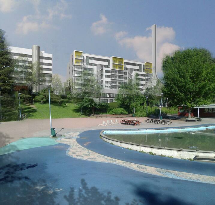Outdoor swimming pool for children (summer season)