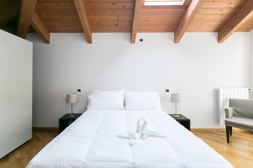 The first bedroom - The soft double bed