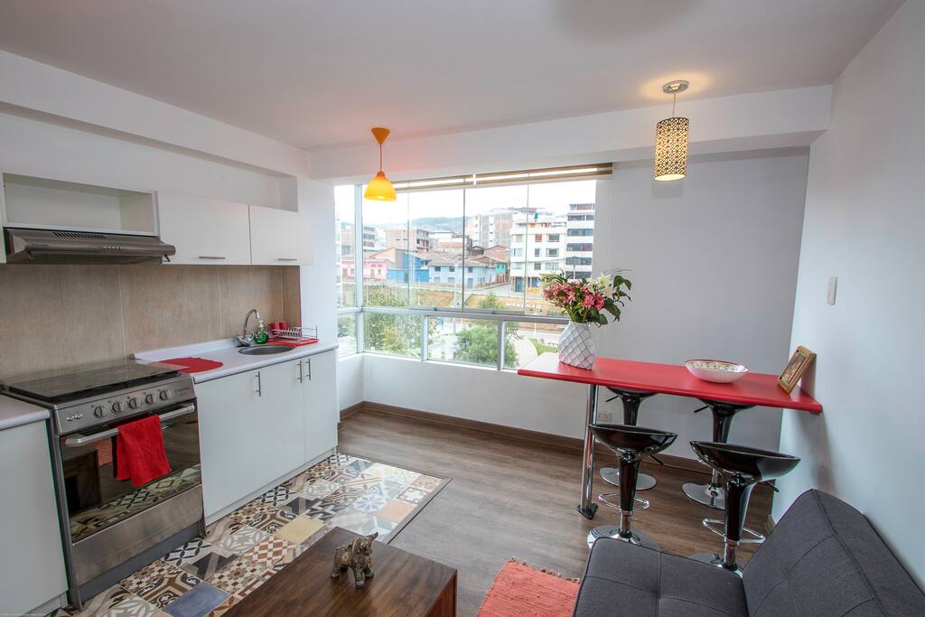 Terra Nostra Suites Matrimonial es un departamento ideal para parejas. Diseñado con cariño, un gusto exquisito y finos acabados. Cómodo y confortable para nuestros huéspedes.