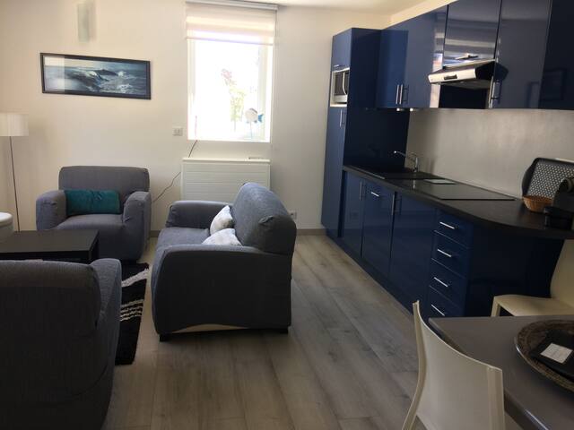 Private room with 1 bedrooms in Sarzeau - T2 St Gildas de Rhuys proche plage et centre bourg