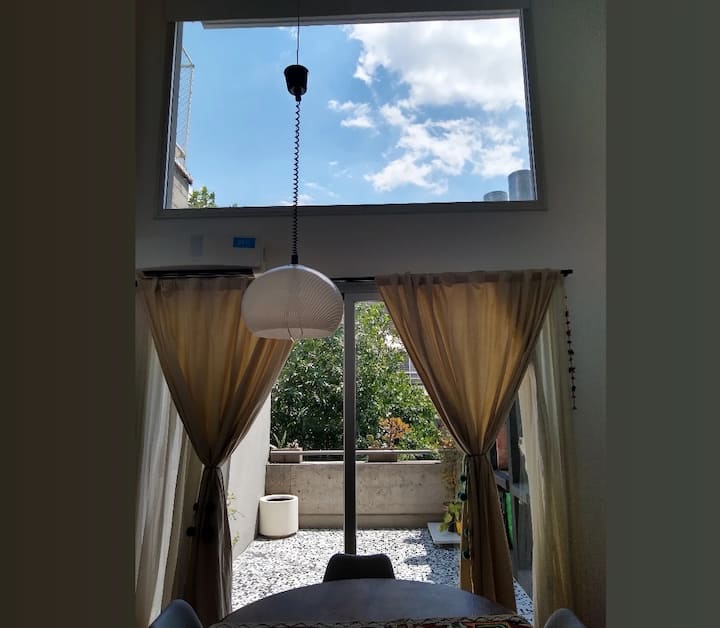 Departamento loft de 2 ambientes amoblado en Villa Ortúzar con terraza