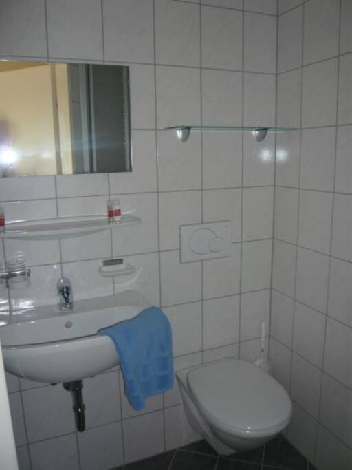 Badezimmer mit Dusche/WC