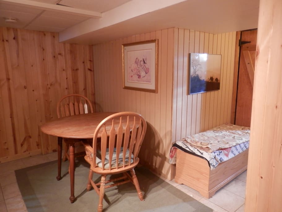 Dining near kitchen