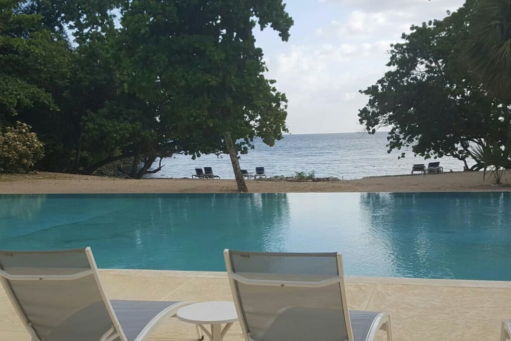 Infinity Pool and the Caribbean Sea