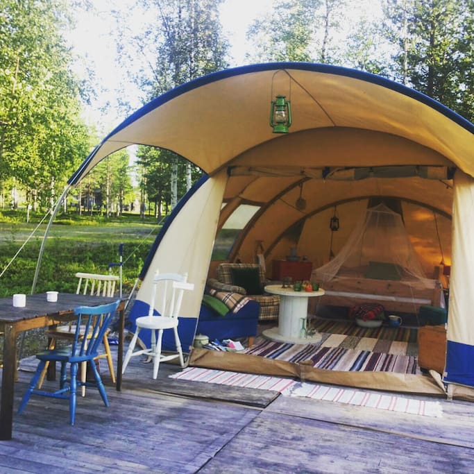 Glamping tent